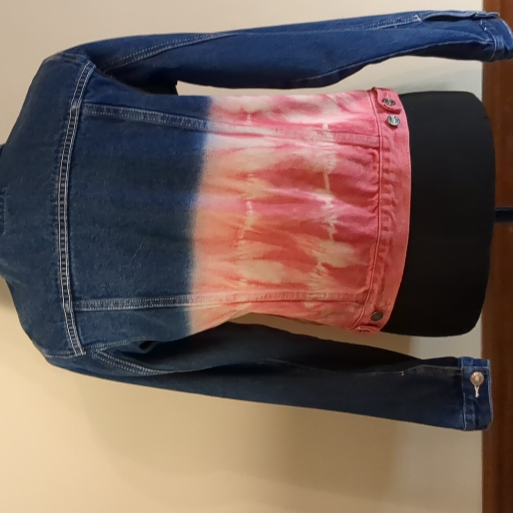 VINTAGE Route 66 Original Clothing Co. Girl's jean jacket with pink embr… - Picture 4 of 14